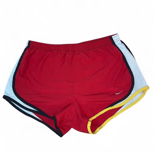 Nike Livestrong Red and Yellow Athletic Running Shorts size medium - Picture 1 of 6
